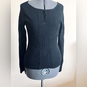 ♥️(2for$30)Jessica Knitted Black Top